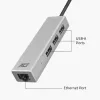 Hub USB-C ACT AC7055 3x USB-A Gigabit Ethernet