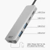 Hub ACT AC7072 USB 3.2 Gen 1 Type-C 5000 Mbit/s nero grigio