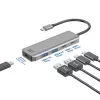 Hub ACT AC7072 USB 3.2 Gen 1 Type-C 5000 Mbit/s nero grigio