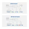 Hub ACT AC7072 USB 3.2 Gen 1 Type-C 5000 Mbit/s nero grigio