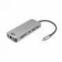 Docking station ACT USB-C 4K per 1 monitor HDMI, Ethernet, USB-C, USB-A, lettore di schede e pass-through PD