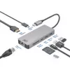 Docking station ACT USB-C 4K per 1 monitor HDMI, Ethernet, USB-C, USB-A, lettore di schede e pass-through PD