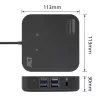 Docking station universale ACT USB-C 4K, per 2 monitor HDMI/DisplayPort, DisplayLink, design compatto