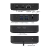 Docking station universale ACT USB-C 4K, per 2 monitor HDMI/DisplayPort, DisplayLink, design compatto