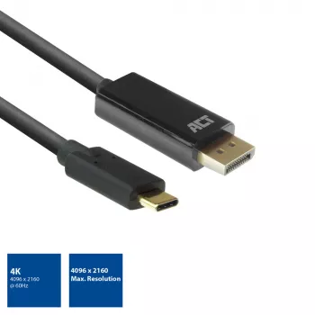 Cavo ACT USB-C a DisplayPort AC7325 2 metri