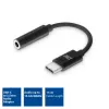 Cavo audio ACT AC7380 0,11 m connettore femmina 3,5 mm connettore maschio USB Type-C nero