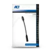 Cavo audio ACT AC7380 0,11 m connettore femmina 3,5 mm connettore maschio USB Type-C nero