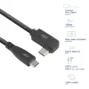 Cavo ACT USB 3.0 angolare USB-C 1 metro 5 Gbit/s nero