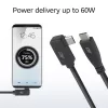 Cavo ACT USB 3.0 angolare USB-C 1 metro 5 Gbit/s nero