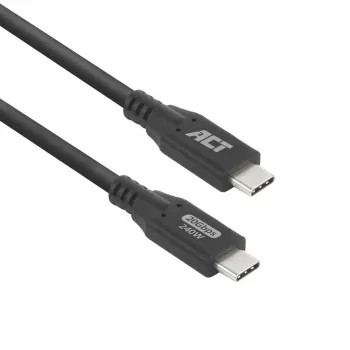 Cavo ACT USB4 20Gbps 240W USB Type-C 0,5 m nero