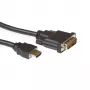 Cavo adattatore ACT 2 metri HDMI a DVI-D, connettore maschio HDMI-A – connettore maschio DVI-D Single-Link 18+1
