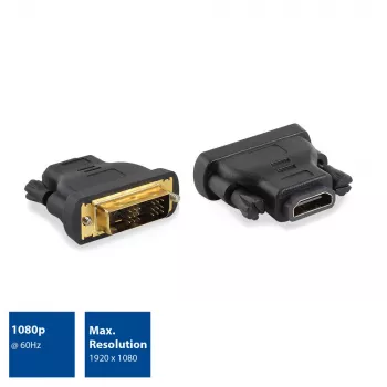 Adattatore connettore maschio DVI-D a connettore femmina HDMI-A ACT AC7565