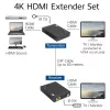 Trasmettitore e ricevitore AV ACT set extender 4K HDMI 2.0 su CAT6 UTP con supporto IR, 60 metri
