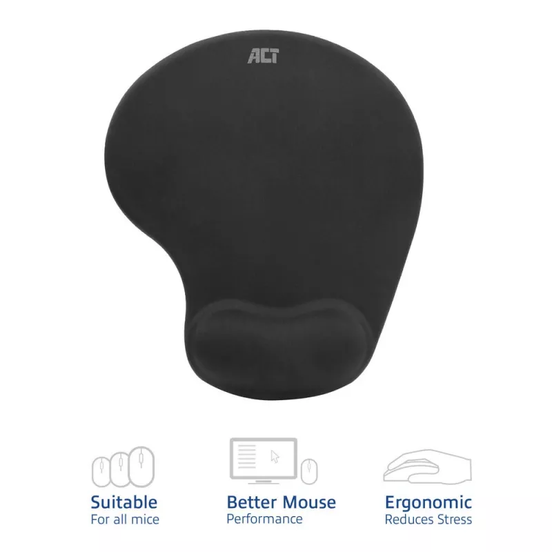Tappetino per mouse ACT Ergonomic AC8010 con poggiapolsi