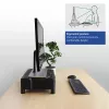 Supporto per monitor ACT extra largo AC8215 regolabile in altezza due cassetti