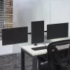 ACT AC8303 supporto da scrivania per tre monitor, fino a 27 pollici, a morsetto / passante, nero