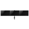 ACT AC8303 supporto da scrivania per tre monitor, fino a 27 pollici, a morsetto / passante, nero