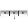 ACT AC8303 supporto da scrivania per tre monitor, fino a 27 pollici, a morsetto / passante, nero