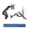 Supporto a parete per monitor ACT con molla a gas, 1 schermo, peso max. 7 kg