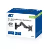 Supporto a parete per monitor ACT con molla a gas, 1 schermo, peso max. 7 kg