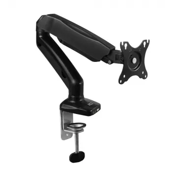 Braccio per monitor ACT a molla a gas ufficio nero AC8311 morsetto/montaggio passante 9 kg
