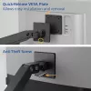 ACT AC8341 braccio per un monitor con supporto per laptop Office Premium, con molla a gas, montaggio su palo