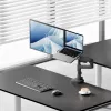 ACT AC8341 braccio per un monitor con supporto per laptop Office Premium, con molla a gas, montaggio su palo