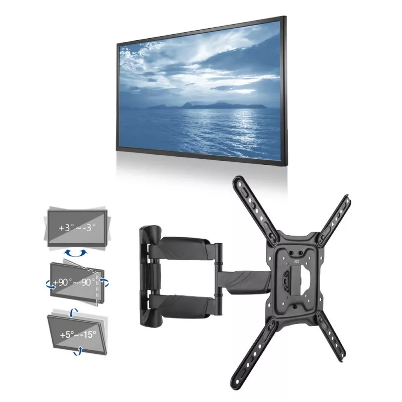 Staffa da parete per TV ACT completamente orientabile 23