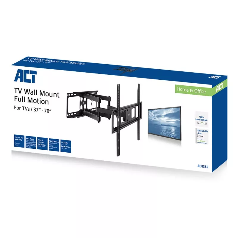 Staffa da parete per TV ACT full-motion 37