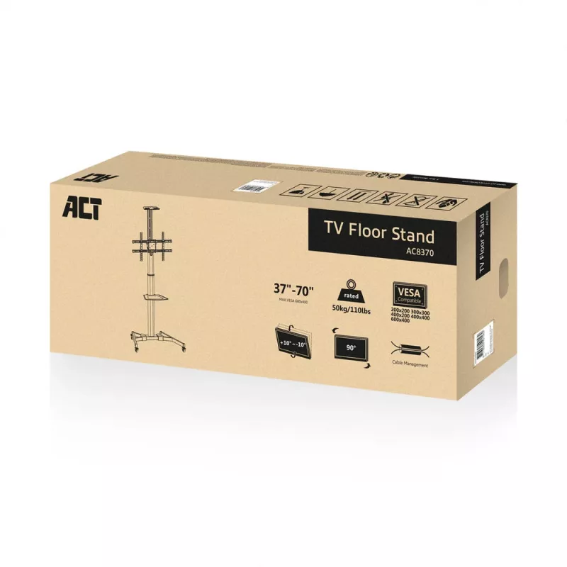 Staffa per TV ACT AC8370 nero 70
