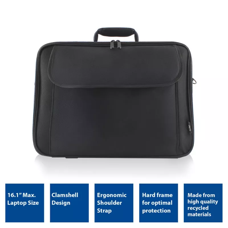 Borsa a tracolla ACT Office per laptop fino a 16,1 inch in bottiglie di plastica riciclata