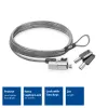 Lucchetto per laptop ACT AC9030 metallizzato con chiave tonda cavo 2 m