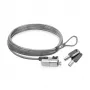 Lucchetto per laptop ACT Wedge con chiavi metallizzato cavo 2 m