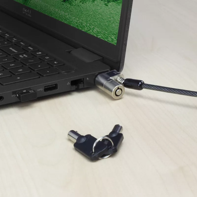 Lucchetto per laptop ACT Wedge con chiavi metallizzato cavo 2 m