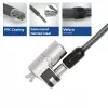 Lucchetto per laptop ACT Wedge con chiavi metallizzato cavo 2 m