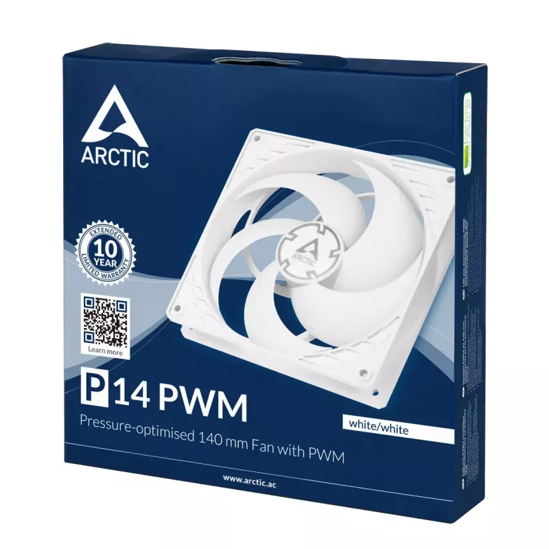 Ventola ARCTIC P14 PWM ottimizzata per la pressione 140 mm con PWM
