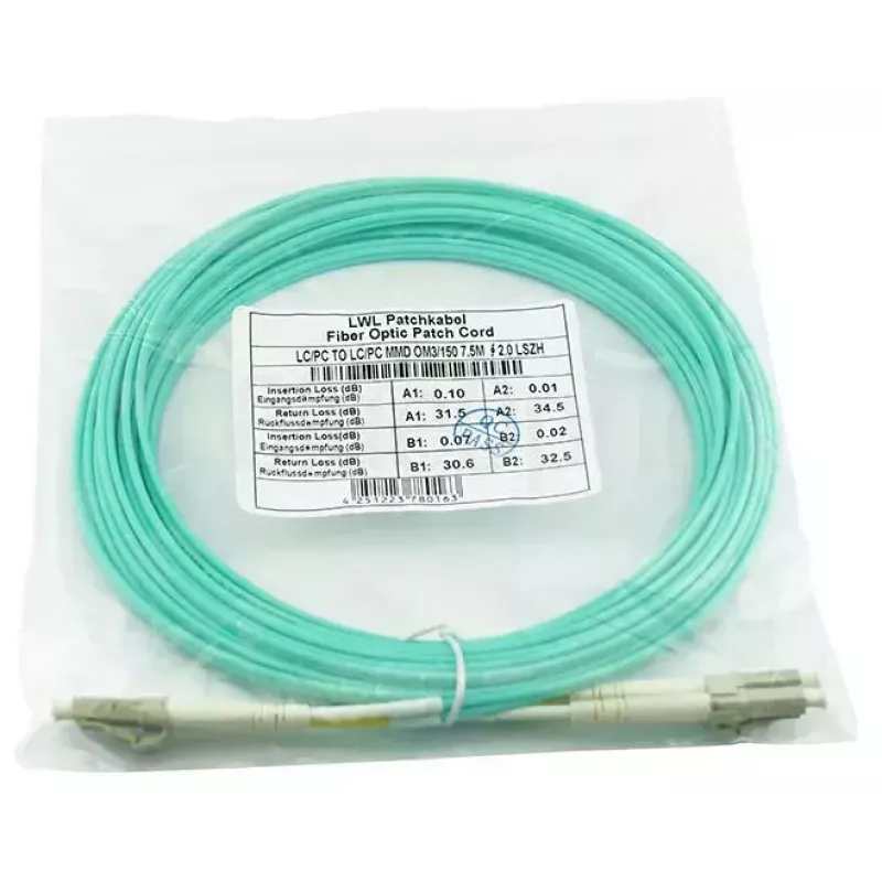 Cavo in fibra ottica BlueOptics AJ839A 50 m LC OM3 aqua