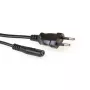 Cavo di alimentazione spina Euro - connettore femmina C7 nero 1,5 m ACT Powercord