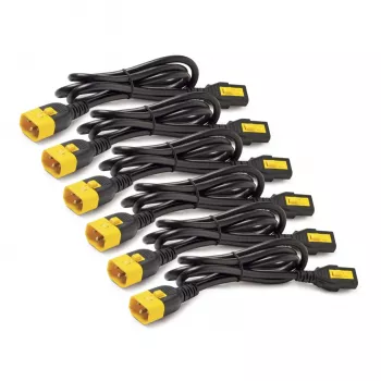Kit cavo di alimentazione APC (6 pz.), Bloccabile, C13 a C14, 1,8 m, blu, 1,83 m, Connettore femmina C13, Connettore femmina C14, 10 A