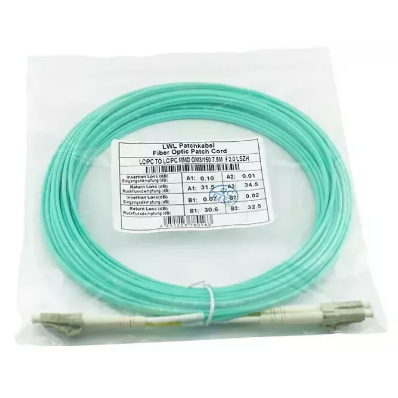 Cavo in fibra ottica BlueOptics BK842A 30 m LC OM3 aqua