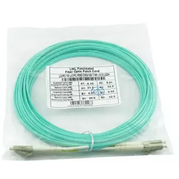 Cavo in fibra ottica BlueOptics BK843A-BO 50 m LC OM3 aqua