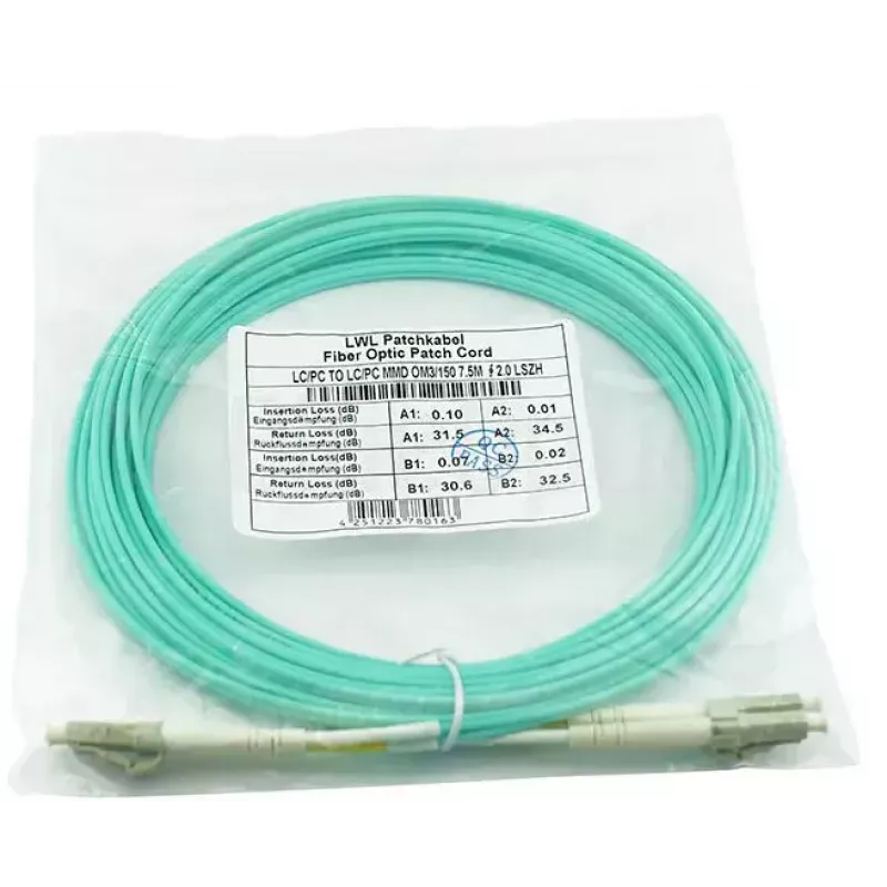 Cavo in fibra ottica BlueOptics BK843A-BO 50 m LC OM3 aqua