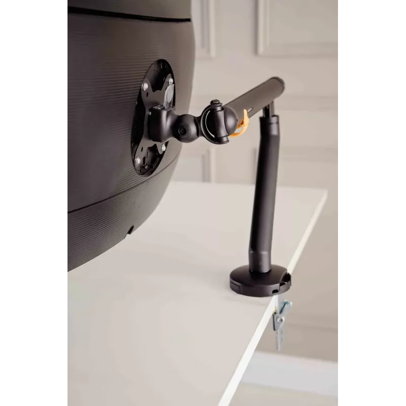 BakkerElkhuizen BE Flexible Single BNEBFSB braccio per monitor, da scrivania, molla meccanica, fino a 88,9 cm (35 pollici), alluminio/acciaio, nero