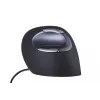 BakkerElkhuizen Evoluent D Small, per destrimani, design verticale, laser, USB Type-A, 3200 DPI, nero