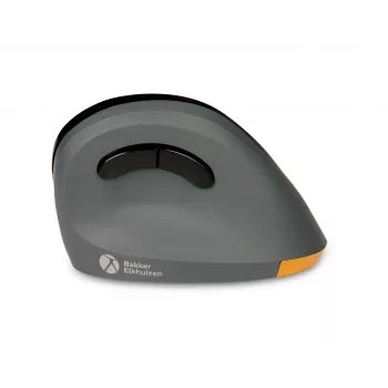 BakkerElkhuizen PRF Mouse Wireless grigio scuro, per destrimani, design verticale, ottico, RF Wireless, 1600 DPI, nero, grigio
