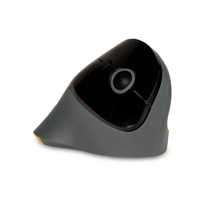 BakkerElkhuizen PRF Mouse Wireless grigio scuro, per destrimani, design verticale, ottico, RF Wireless, 1600 DPI, nero, grigio