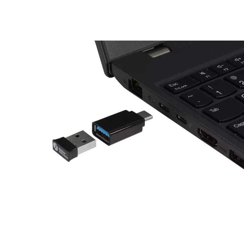 BakkerElkhuizen PRF Mouse Wireless grigio scuro, per destrimani, design verticale, ottico, RF Wireless, 1600 DPI, nero, grigio