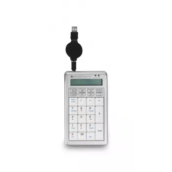 BakkerElkhuizen S-board 840 Numeric tastiera, USB, PC, 1,2 m, grigio chiaro, bianco