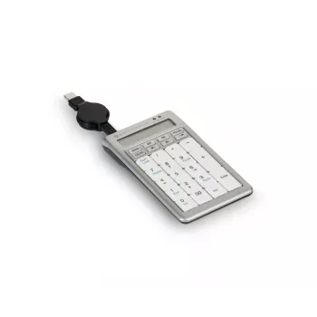 BakkerElkhuizen S-board 840 Numeric tastiera, USB, PC, 1,2 m, grigio chiaro, bianco