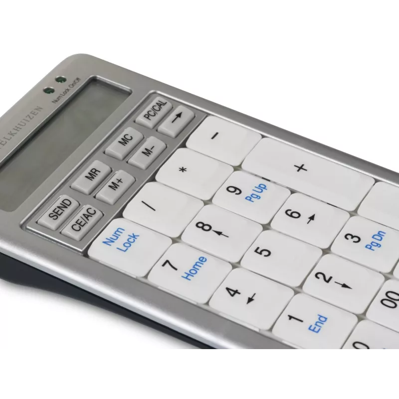 BakkerElkhuizen S-board 840 Numeric tastiera, USB, PC, 1,2 m, grigio chiaro, bianco
